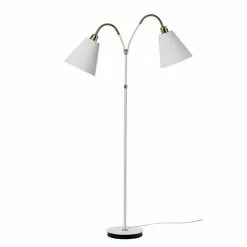 AH Belysning Läckö Vit/Mässing Golvfot