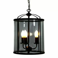 Aneta Lighting Budgie Taklampa 28cm Svart/rök