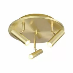 Aneta Lighting Artic Takspotlight 3:a 30cm Matt Mässing