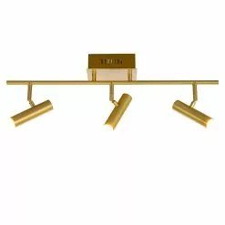 Aneta Lighting Artic Takspotlight Rak 3:a 66cm Matt Mässing