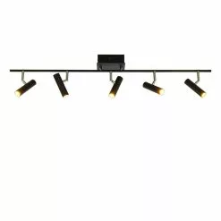 Aneta Lighting Artic Takspotlight Rak 5:a 106cm Svart