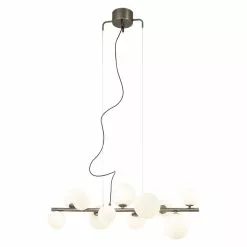 Aneta Lighting Molekyl Taklampa 85cm Tenn/Opalvit