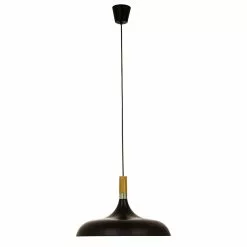 Aneta Lighting Sense Taklampa 45cm Svart/Trä/Krom