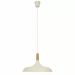 Aneta Lighting Sense Taklampa 45cm Vit/Trä/Matt Mässing