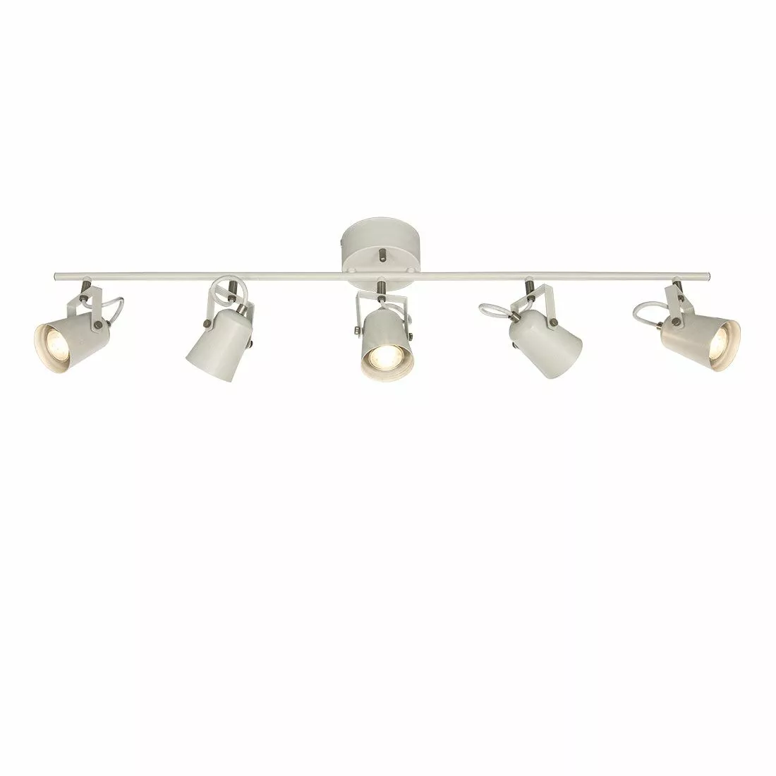 Aneta Lighting Metz Takspot Rak 5:a, Vit/stål 1 Aneta Lighting Metz Takspot Rak 5:a, Vit/stål