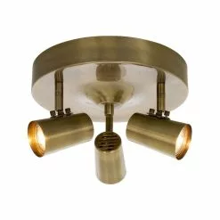 Aneta Lighting Pilot Takspot, 3 Rund Antik