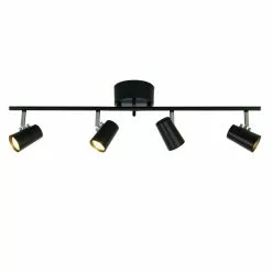 Aneta Lighting Pilot Takspot Rak 4:a, Svart