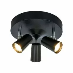 Aneta Lighting Pilot Takspot Rund 3:a, Svart