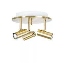 Belid Cato Mässing 3-Led Rund Takspotlight