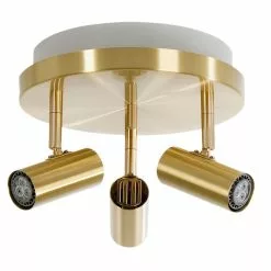 Belid Cato Mässing 3Xled/Uppljus Takspotlight