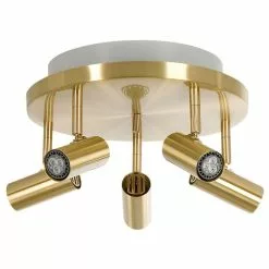 Belid Cato Mässing 5Xled/Uppljus Takspotlight