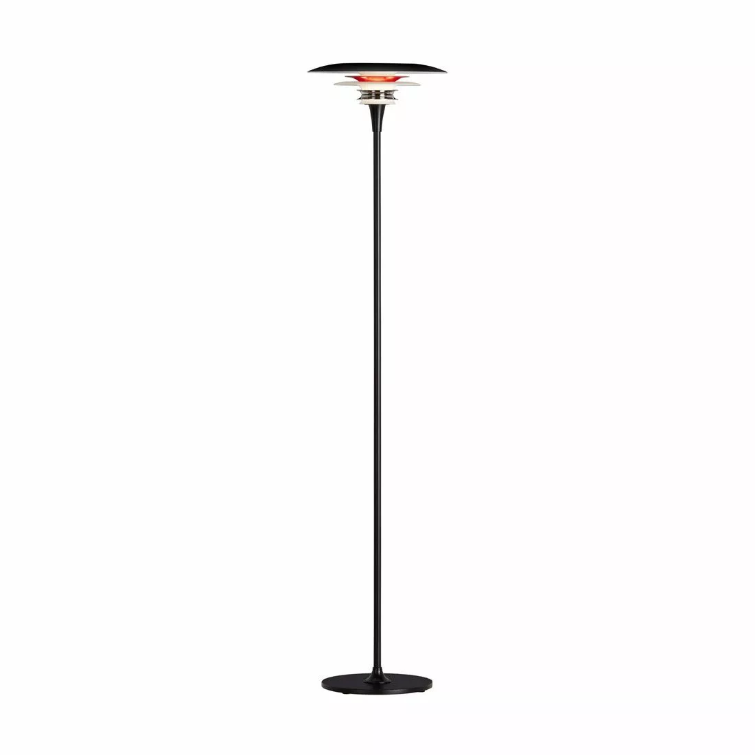 Belid Diablo Golvlampa 135cm Mattsvart/Blankröd 1 Belid Diablo Golvlampa 135cm Mattsvart/Blankröd