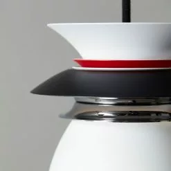 Belid Diablo Taklampa 16,5cm Mattsvart/Blankröd -Taklampor affär belid diablo taklampa 165cm mattsvartblankrod 3