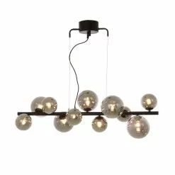 Molekyl Svart/Rök 85cm Taklampa