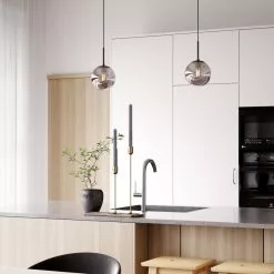 By Rydens Boyle Taklampa Rökgrå B18H31cm -Taklampor affär by rydens boyle taklampa rokgra b18h31cm 3