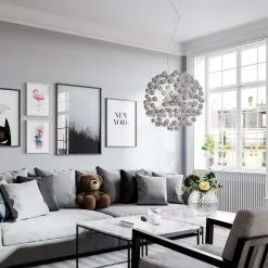 By Rydens Carroll Krom 58cm Taklampa -Taklampor affär by rydens carroll krom 58cm taklampa 4