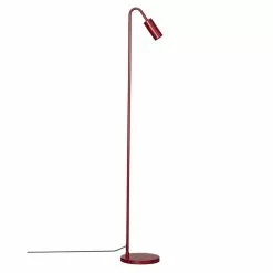By Rydens Curve Golvlampa Mörkröd 146cm