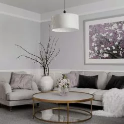 Honey Benvit Sammet Taklampskärm -Taklampor affär by rydens honey benvit sammet taklampskarm 5