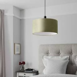 Honey Grön Sammet Taklampskärm -Taklampor affär by rydens honey gron sammet taklampskarm 5