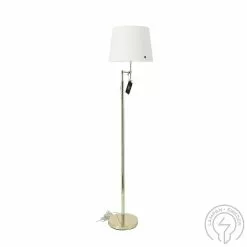 Orlando Mässing/Vit Led/E27 Golvlampa -Taklampor affär by rydens orlando massingvit lede27 golvlampa 5