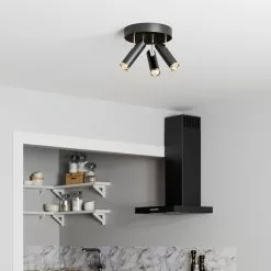 By Rydens Puls Takspot 3-låg Matt Svart 30cm -Taklampor affär by rydens puls takspot 3 lag matt svart 30cm 3