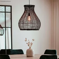 By Rydens Seagrass Taklampa Svart 55cm -Taklampor affär by rydens seagrass taklampa svart 4