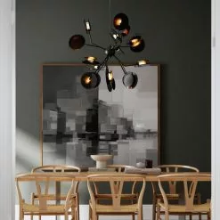 By Rydens Turno Taklampa Matt Svart Ø80cm -Taklampor affär by rydens turno taklampa matt svart 80cm 3