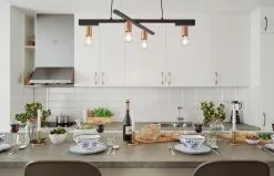 By Rydens Zeona Svart/Mässing 90cm Taklampa -Taklampor affär by rydens zeona svartmassing 90cm taklampa 2