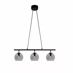 Cottex Capella Taklampa 3:a Svart/Rök 71cm