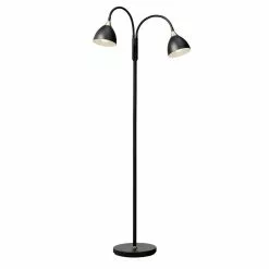 Cottex Läza Duo Svart/Mässing Golvlampa