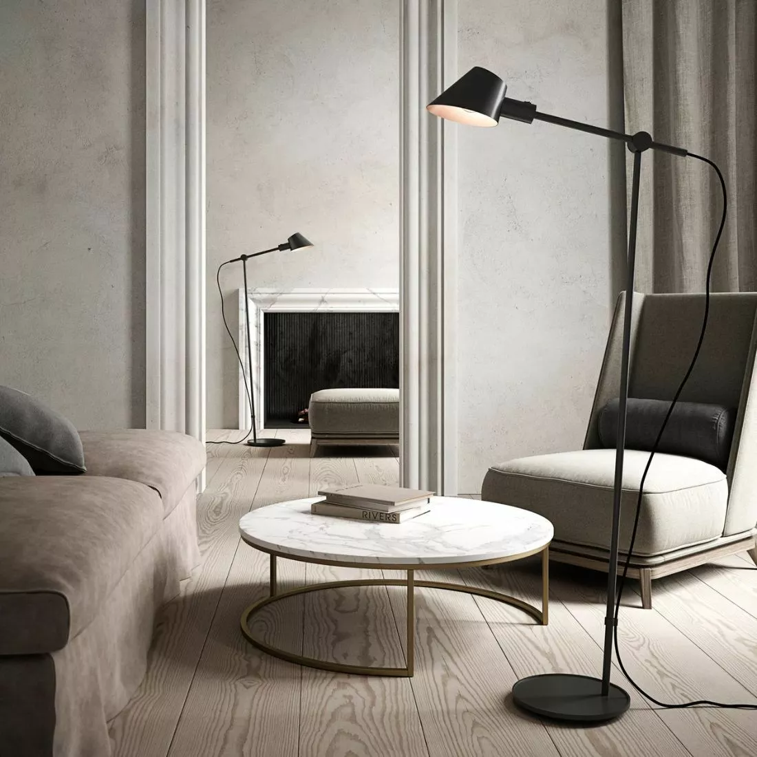 DFTP Stay Golvlampa Svart 2 DFTP Stay Golvlampa Svart - Bild 2