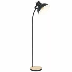 EGLO Lubenham Golvlampa Svart/Trä 160cm -Taklampor affär eglo lubenham golvlampa svarttra 160cm 2