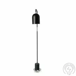 Globen Lighting Bend Svart Marmor/Krom Golvlampa