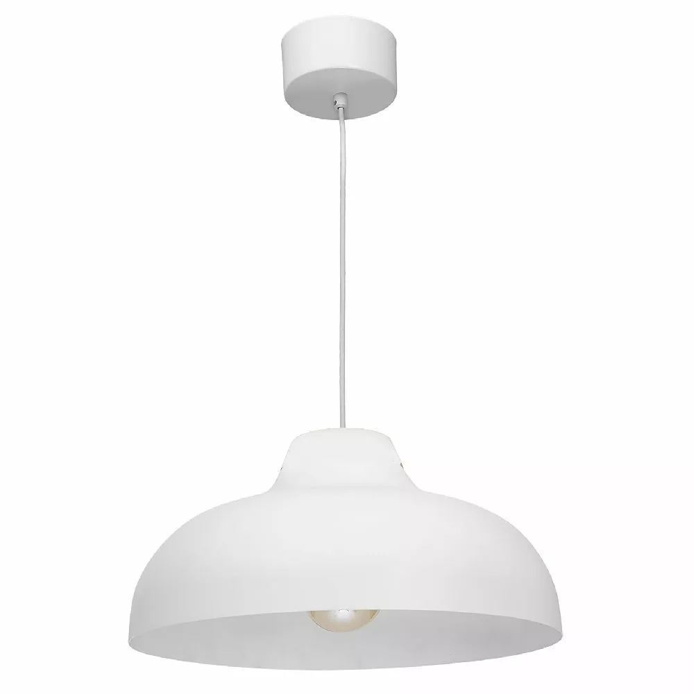 HALLBERGS BELYSNING Basca Taklampa Vit Plåt 40cm 1 HALLBERGS BELYSNING Basca Taklampa Vit Plåt 40cm