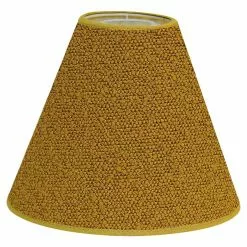 HALLBERGS BELYSNING Boulce Lampskärm Guldgul 22cm E27 Toppring