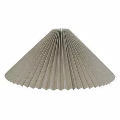 HALLBERGS BELYSNING Carolin Veckad Beige 50cm Toppringsskärm