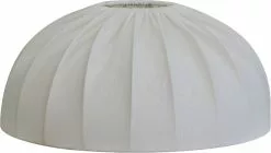 HALLBERGS BELYSNING Dome Lampskärm Vit Linne B35H17cm