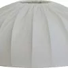 HALLBERGS BELYSNING Dome Lampskärm Vit Linne B45H20cm