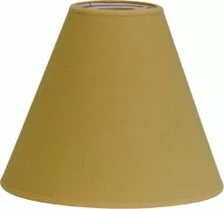 HALLBERGS BELYSNING Sabina Lampskärm Gul Linne B22H19cm