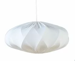 HALLBERGS BELYSNING TWISTER ELIPS Taklampskärm 50cm Vit