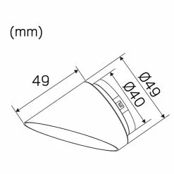 Hidealite Cap Bländskydd Focus 49mm Svart -Taklampor affär hidealight cap blandskydd focus 49mm svart 3