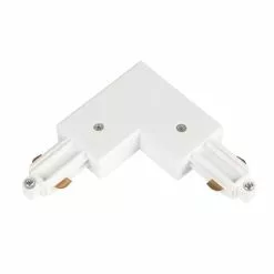 Hidealite L-anslutning LiteTrac 1-fas Ytter Vit