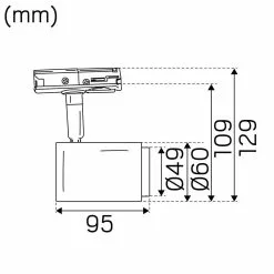 Hidealite Focus Track Micro 3-p Taklampa 6cm Vit 2700K -Taklampor affär hidealite focus track micro 3 p taklampa 6cm vit 2700k 3