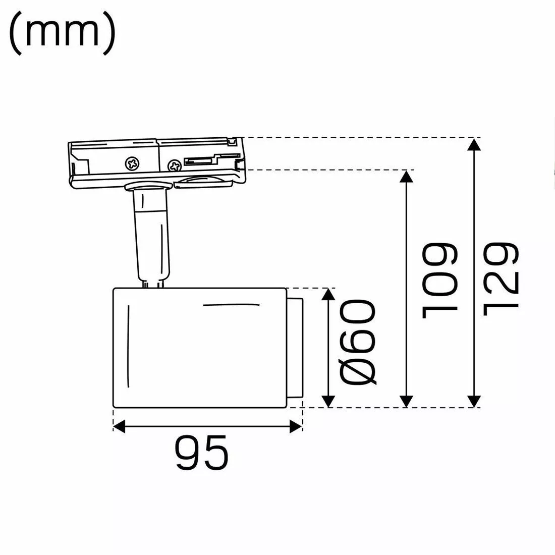 Hidealite Focus Track Micro Taklampa 6cm Vit 3000K 2 Hidealite Focus Track Micro Taklampa 6cm Vit 3000K - Bild 2
