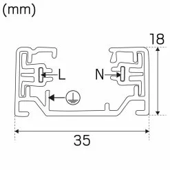 Hidealite LiteTrac Skena 1-fas 2m Vit -Taklampor affär hidealite litetrac skena 1 fas 2m vit 4