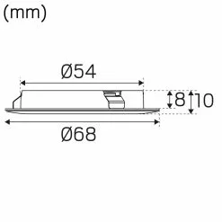 Hidealite Thin Led Vit 2,5w 3000k -Taklampor affär hidealite thin led vit 25w 3000k 4