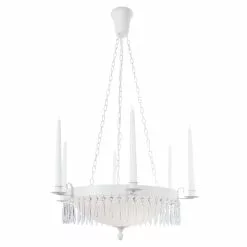 Konsthantverk Bergsman Taklampa Vit