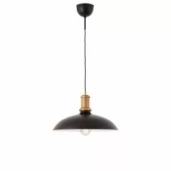 Konsthantverk Kavaljer Svart/Råmässing 26cm Taklampa