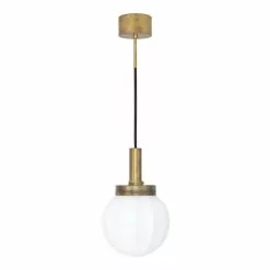 Konsthantverk Klyfta Taklampa Råmässing/Vit 16cm