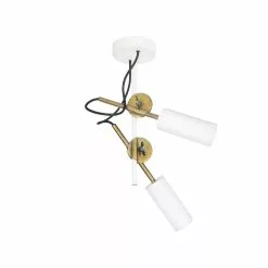 Konsthantverk Stav Taklampa Spotlight 2-Låg Vit